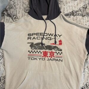 Speedway Racing Hoodie with Car Graphic